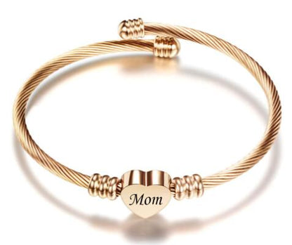 Stainless Steel Braided Mother’s Day Bracelets for Mom